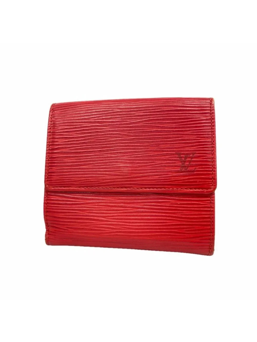 Louis Vuitton Trifold Wallet Epi Portefeuille Elise Castilian